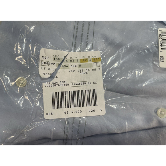 Eddie Bauer 3/4 Sleeve Shirts Blue & White Women’s Size M Office Work Classic - Picture 2 of 8